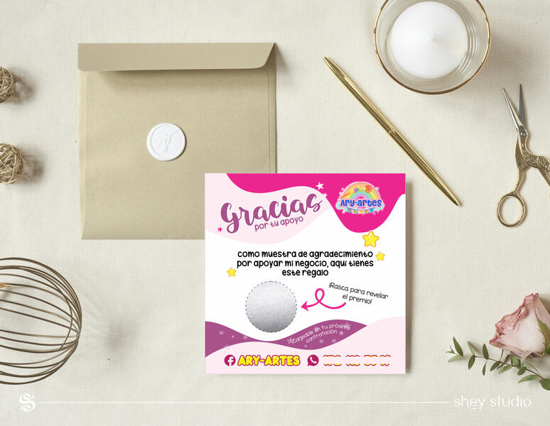 TARJETA RASCA Y GANA